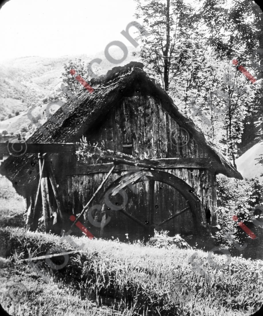Wassermühle | Water Mill  - Foto foticon-simon-127-008-sw.jpg | foticon.de - Bilddatenbank für Motive aus Geschichte und Kultur